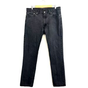 Levis 541 Jeans Mens‎ 36x34 Black Regular Straight Stretch Denim (FITS 37x32)